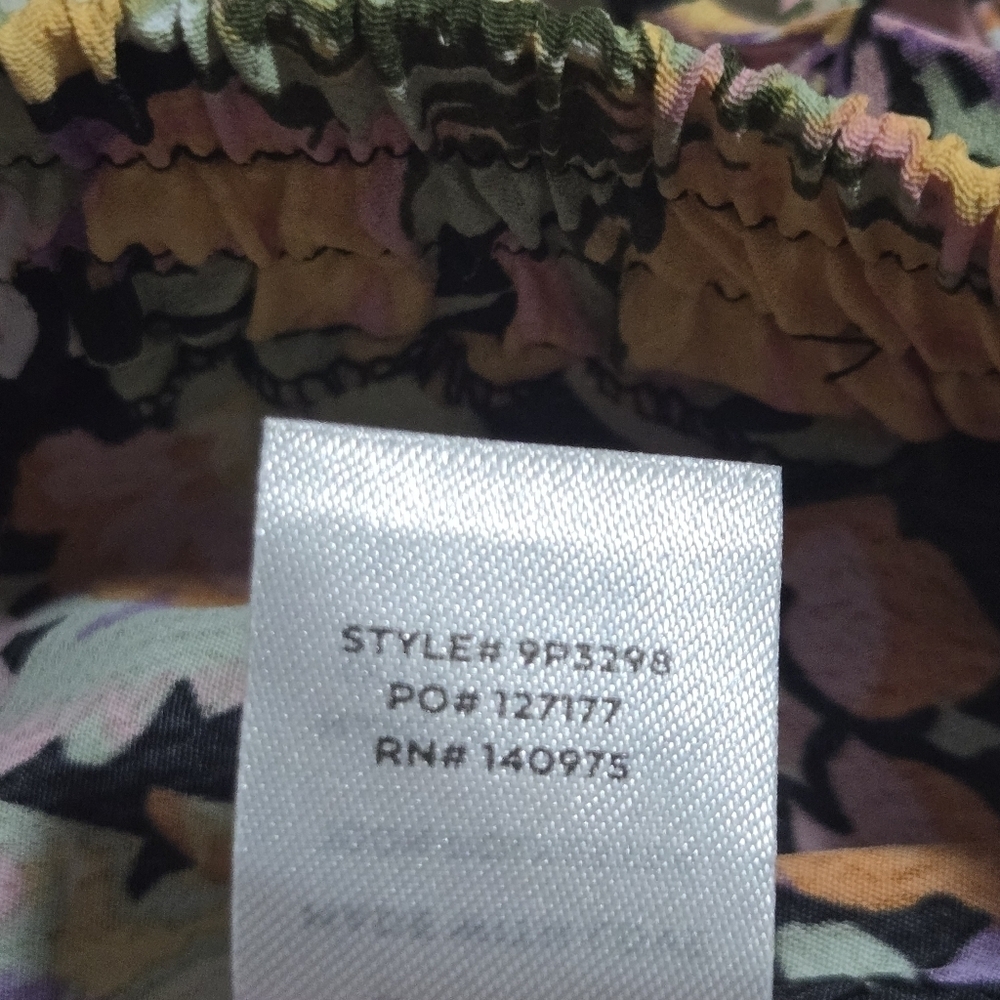Lulus Womens Floral Print Capture The Blooms Wide Leg Slit Palazzo Pants XS - Picture 8 of 12